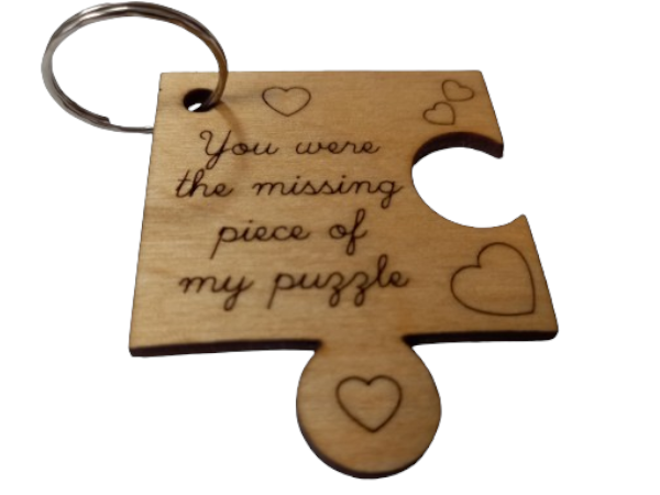 You were the missing piece to my puzzle - Keyring